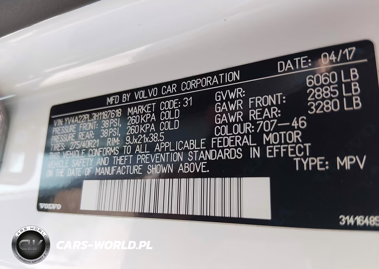 2017 Volvo Xc90 T6 Inscription VIN:YV4A22PL3H1187618 - 9