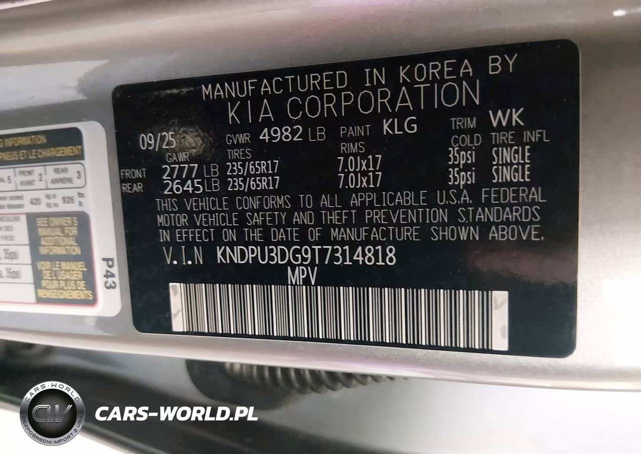 2026 Kia Sportage Hybrid Lx VIN:KNDPU3DG9T7314818 - 9