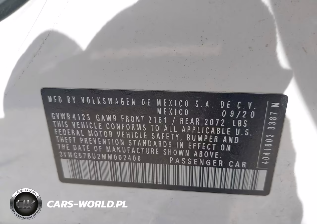 2021 Volkswagen Jetta 1.4T Sel Premium VIN:3VWG57BU2MM002406 - 9