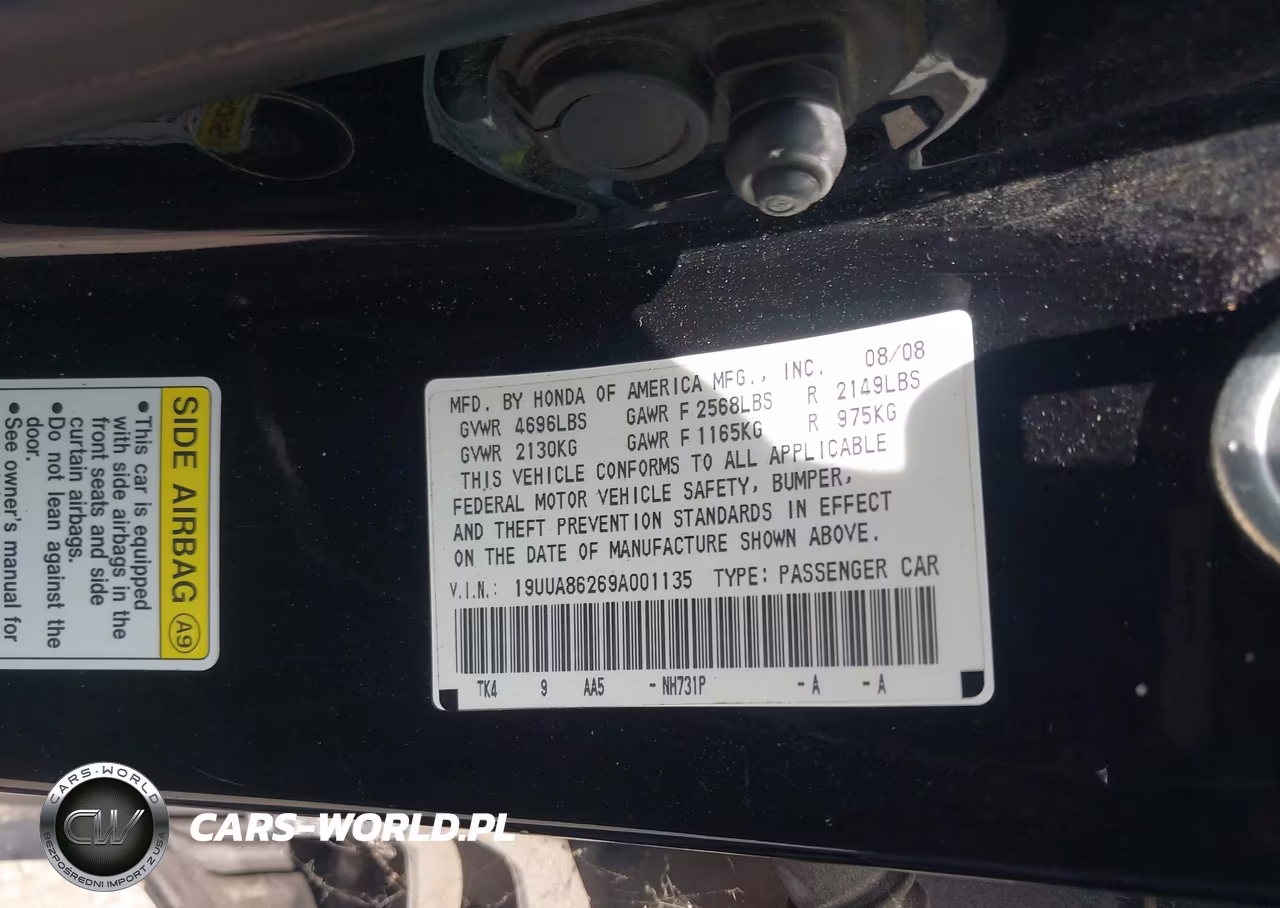 2009 Acura Tl 3.5 VIN:19UUA86269A001135 - 9