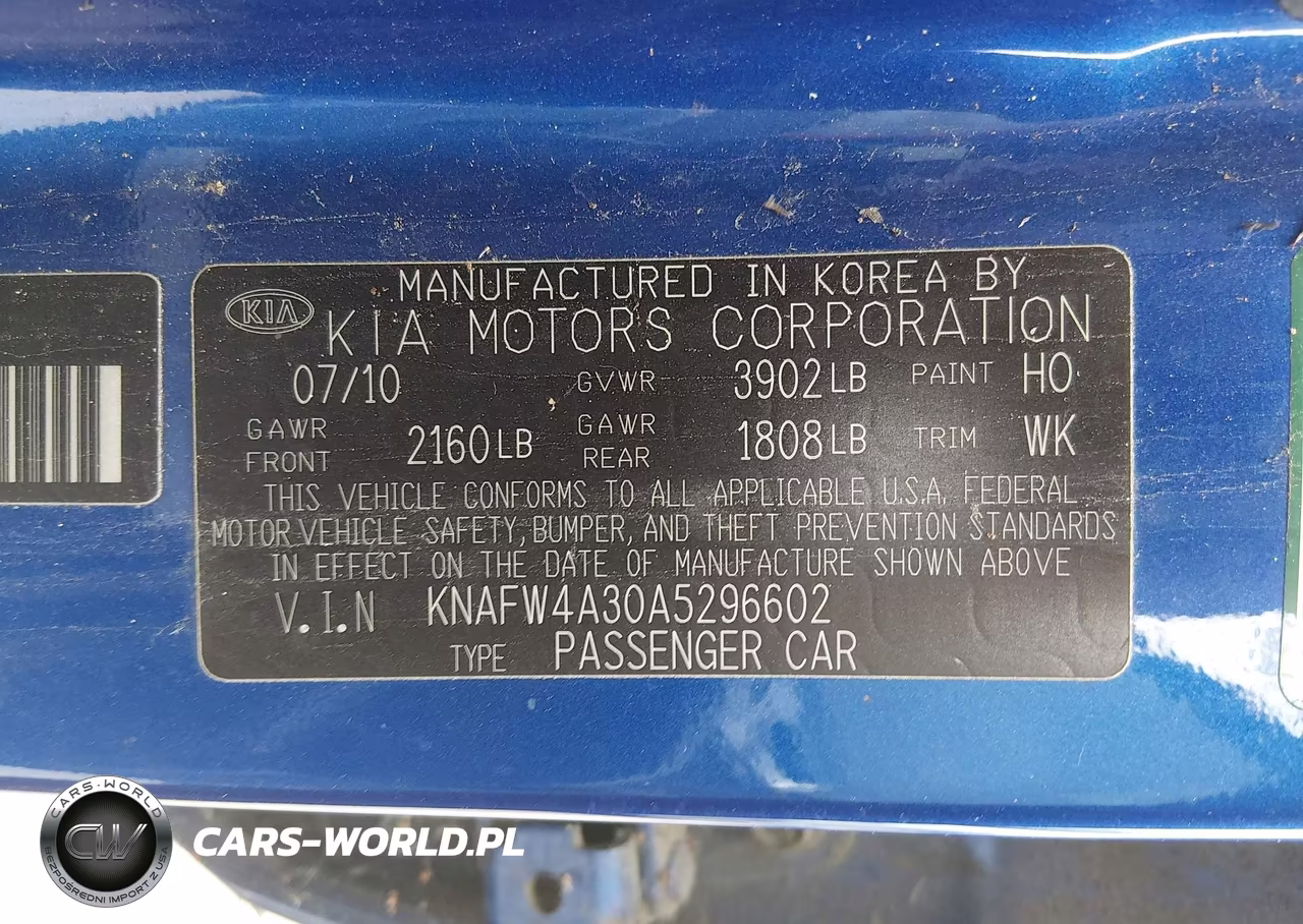 2010 Kia Forte Sx VIN:KNAFW4A30A5296602 - 9