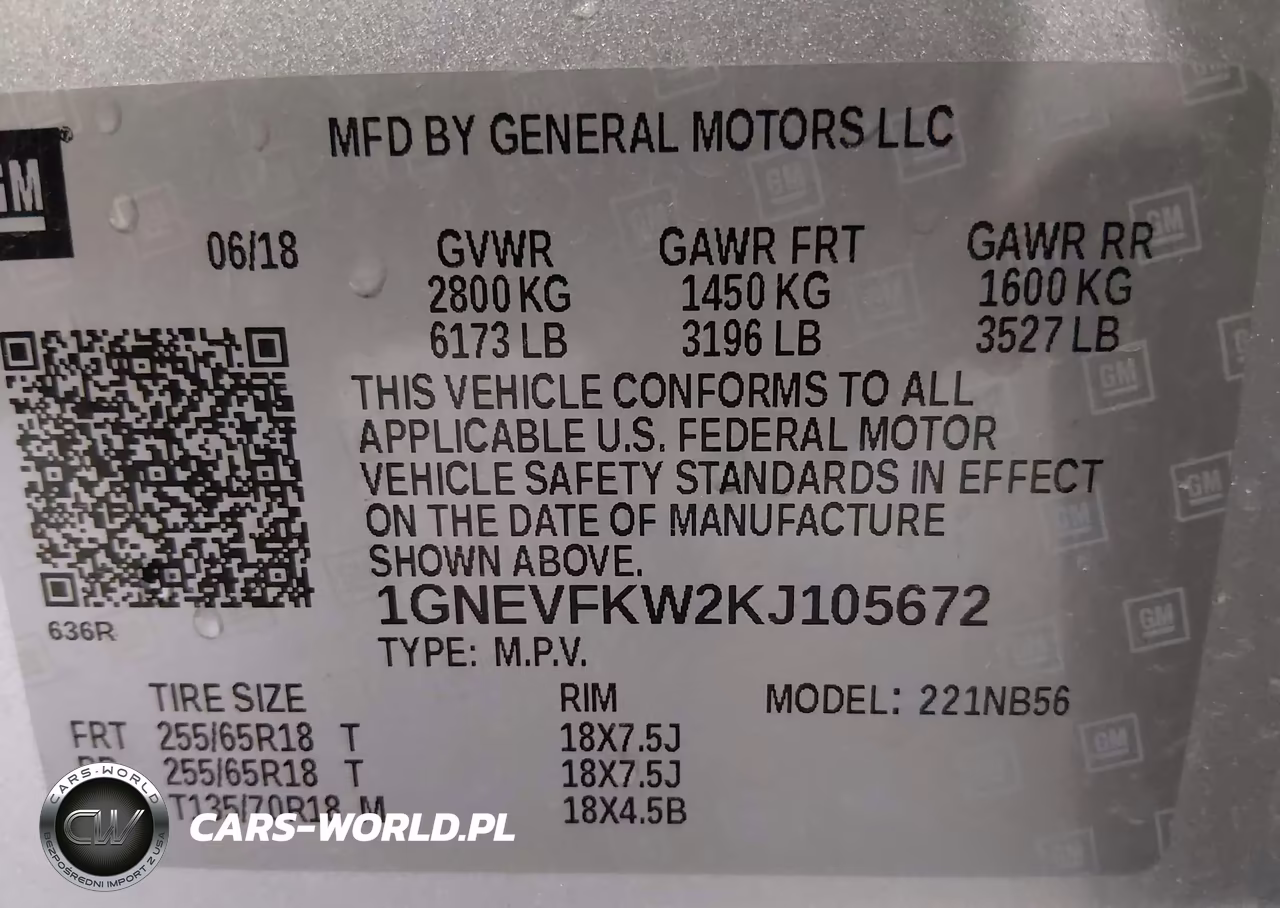 2019 Chevrolet Traverse Ls VIN:1GNEVFKW2KJ105672 - 9