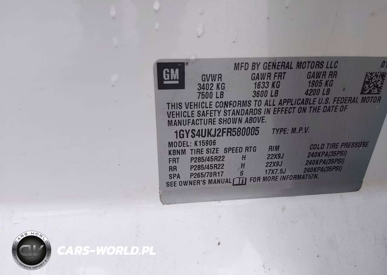 2015 Cadillac Escalade Esv Platinum VIN:1GYS4UKJ2FR580005 - 9