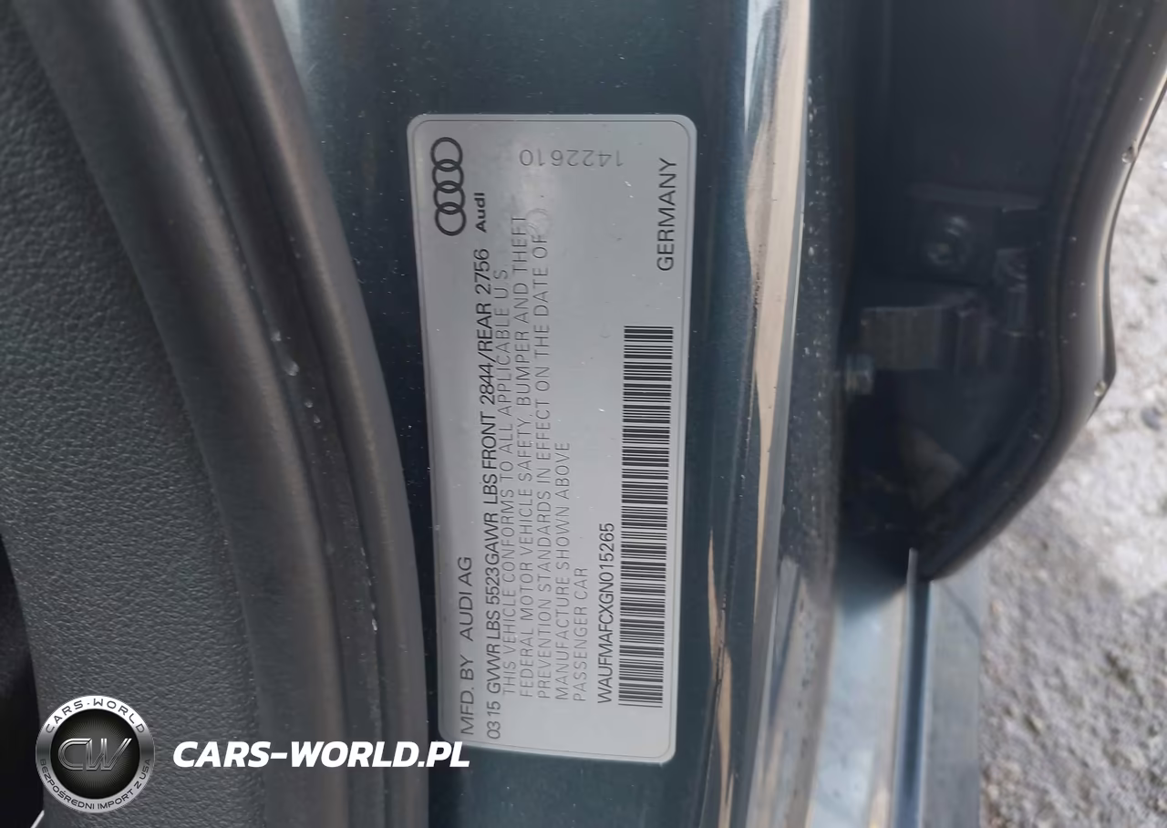 2016 Audi A6 3.0L Tdi Premium Plus VIN:WAUFMAFCXGN015265 - 9