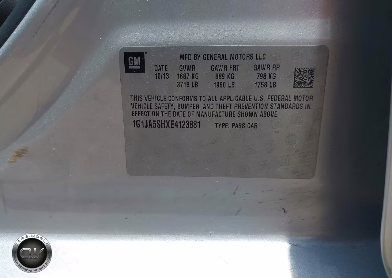 2014 Chevrolet Sonic Ls Auto VIN:1G1JA5SHXE4123881 - 9