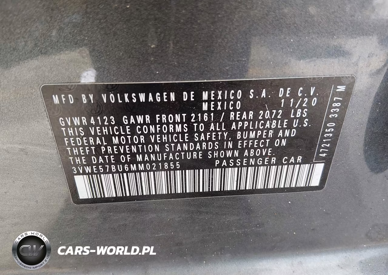 2021 Volkswagen Jetta 1.4T Sel VIN:3VWE57BU6MM021855 - 9