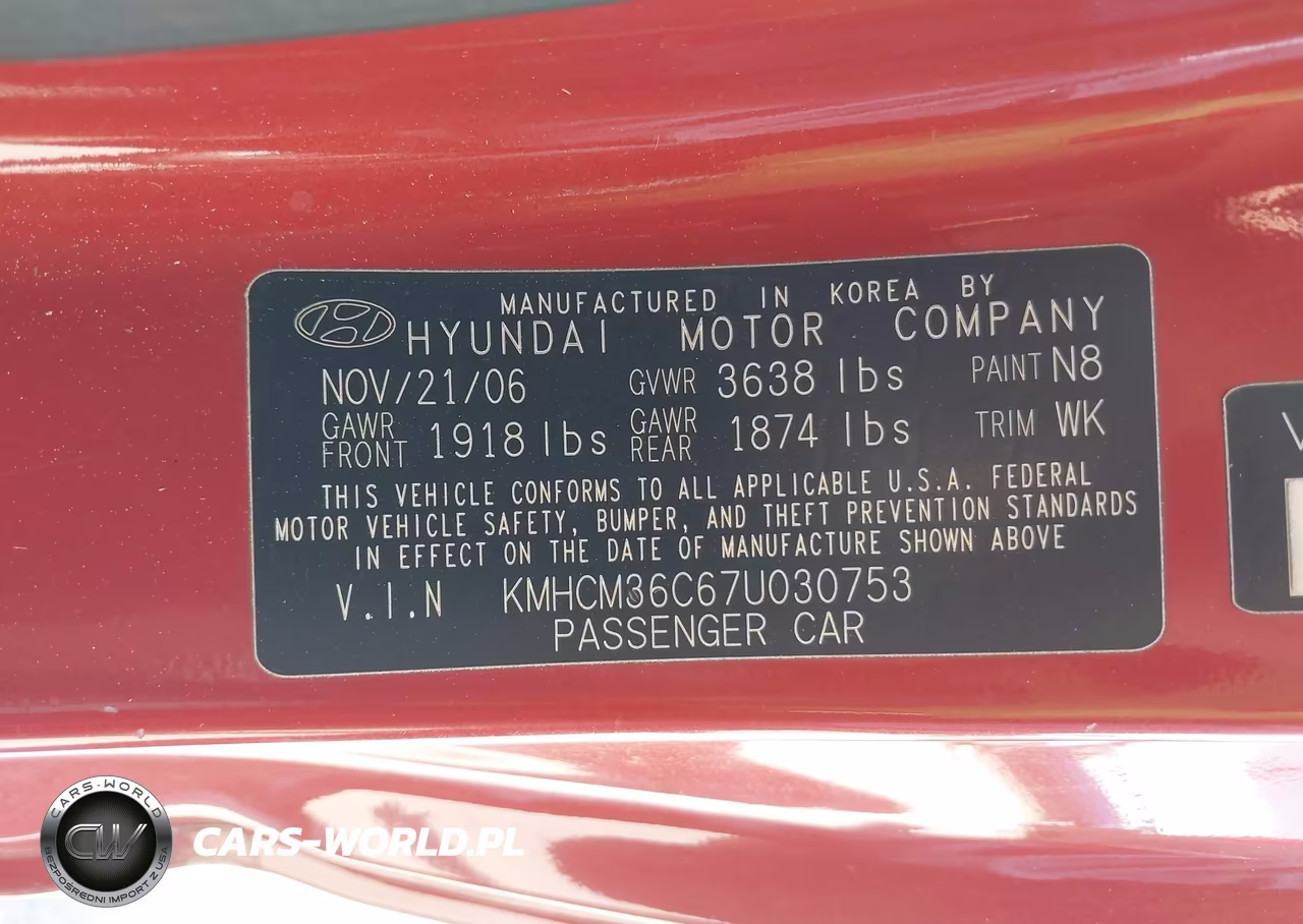 2007 Hyundai Accent Gs VIN:KMHCM36C67U030753 - 9