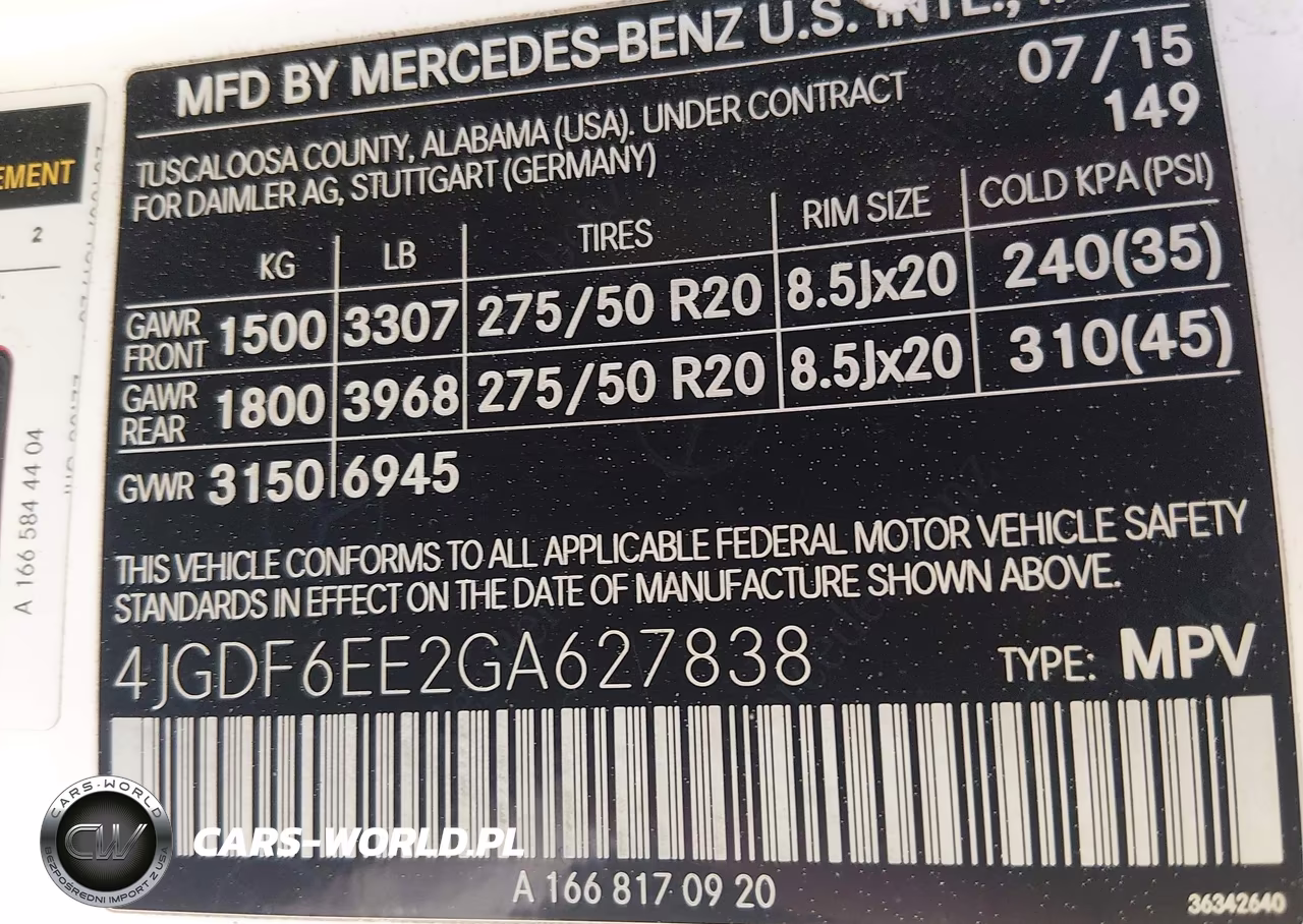 2016 Mercedes-Benz Gl 450 4Matic VIN:4JGDF6EE2GA627838 - 9