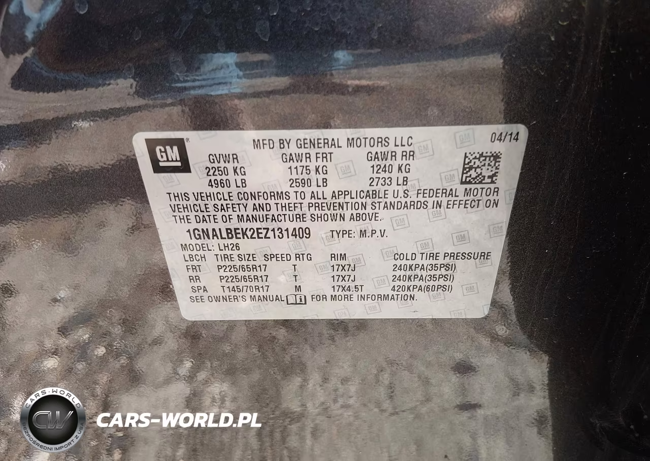 2014 Chevrolet Equinox Lt VIN:1GNALBEK2EZ131409 - 9