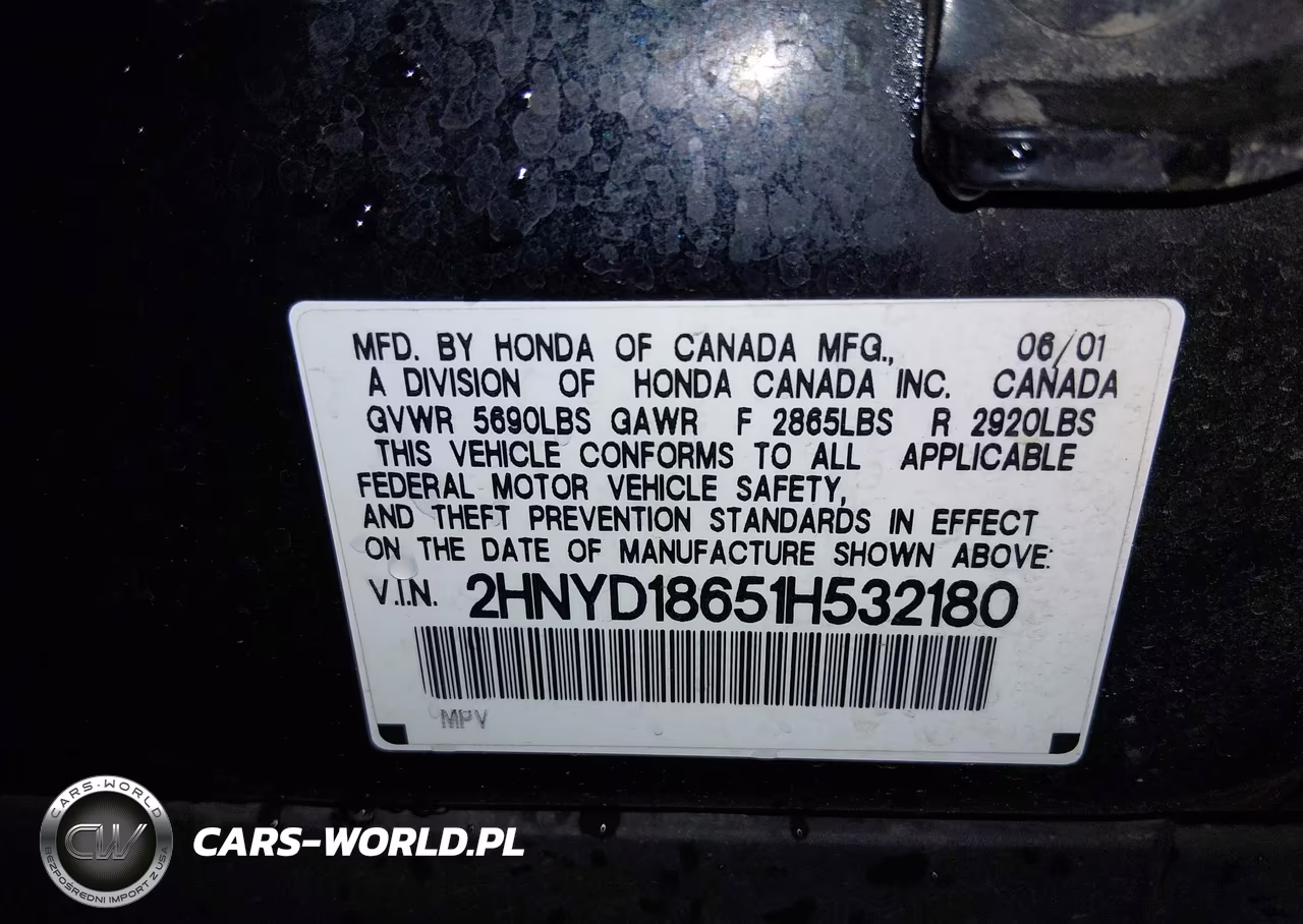 2001 Acura Mdx VIN:2HNYD18651H532180 - 9