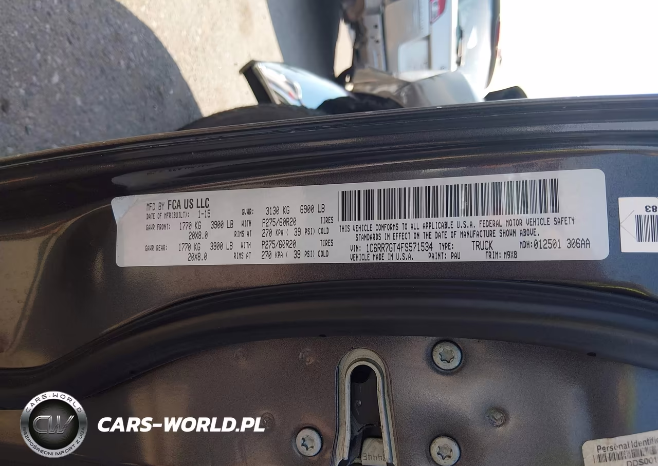 2015 Ram 1500 Big Horn VIN:1C6RR7GT4FS571534 - 9