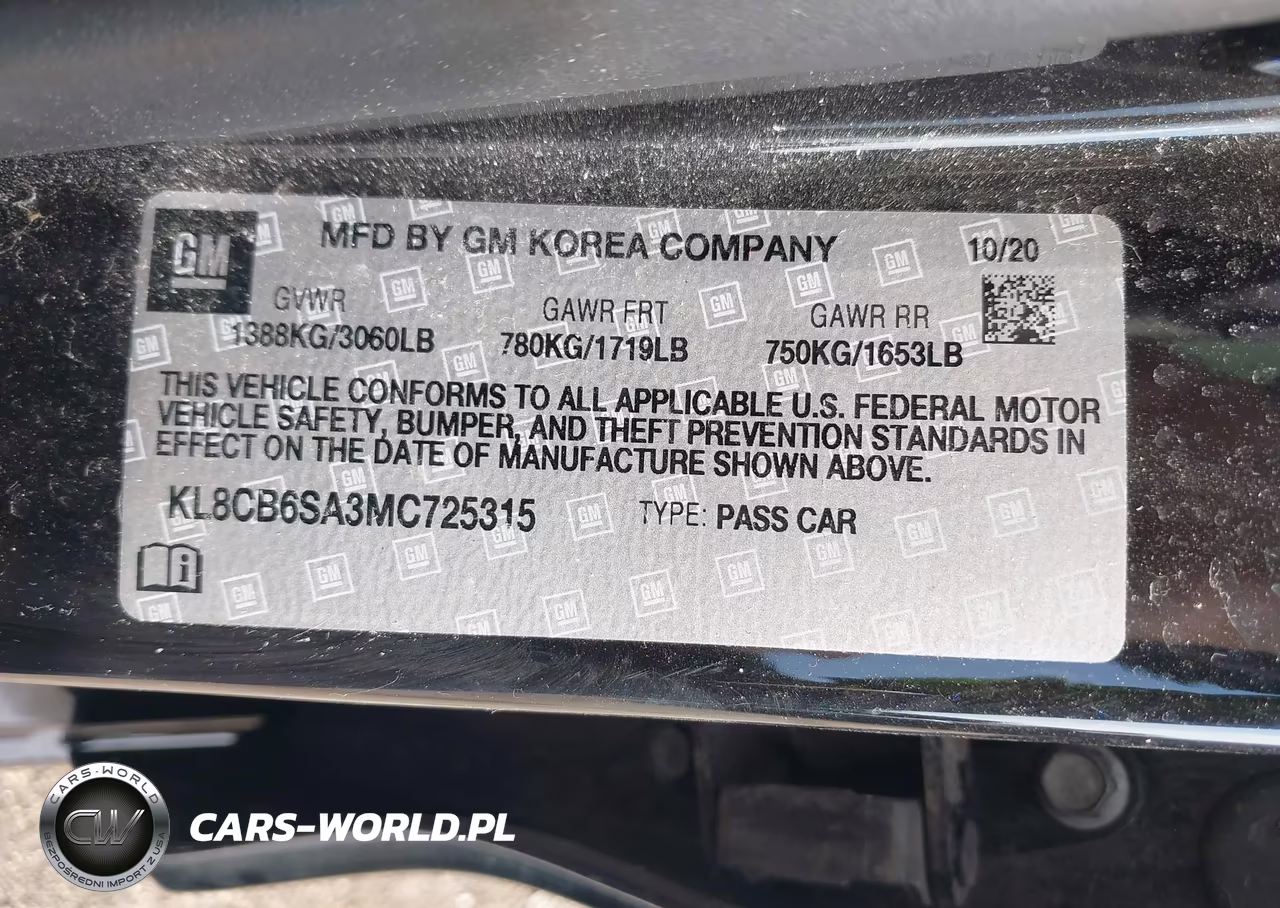 2021 Chevrolet Spark Fwd Ls Automatic VIN:KL8CB6SA3MC725315 - 9