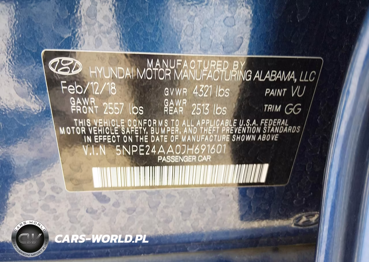 2018 Hyundai Sonata Eco VIN:5NPE24AA0JH691601 - 9