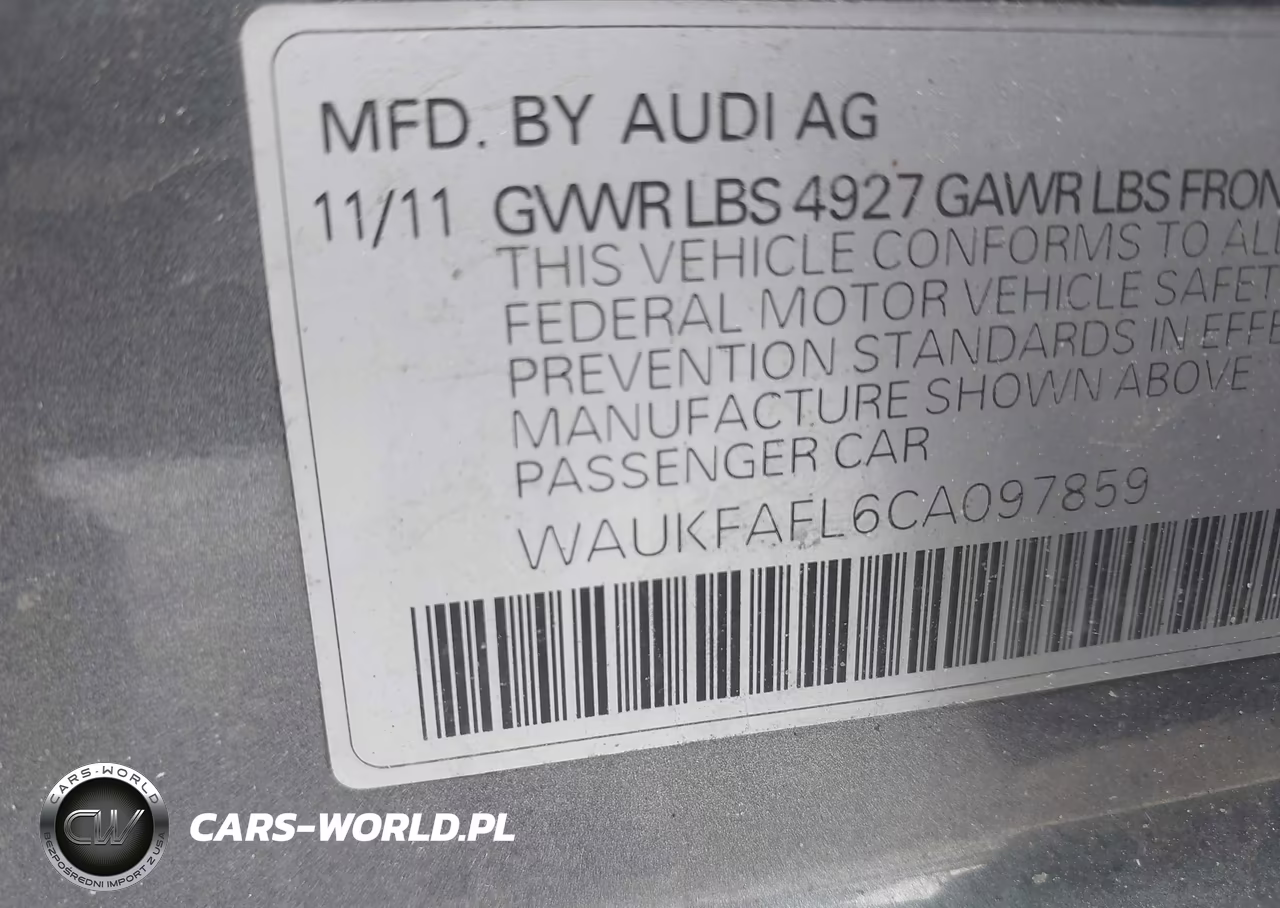 2012 Audi A4 2.0T Prestige VIN:WAUKFAFL6CA097859 - 9