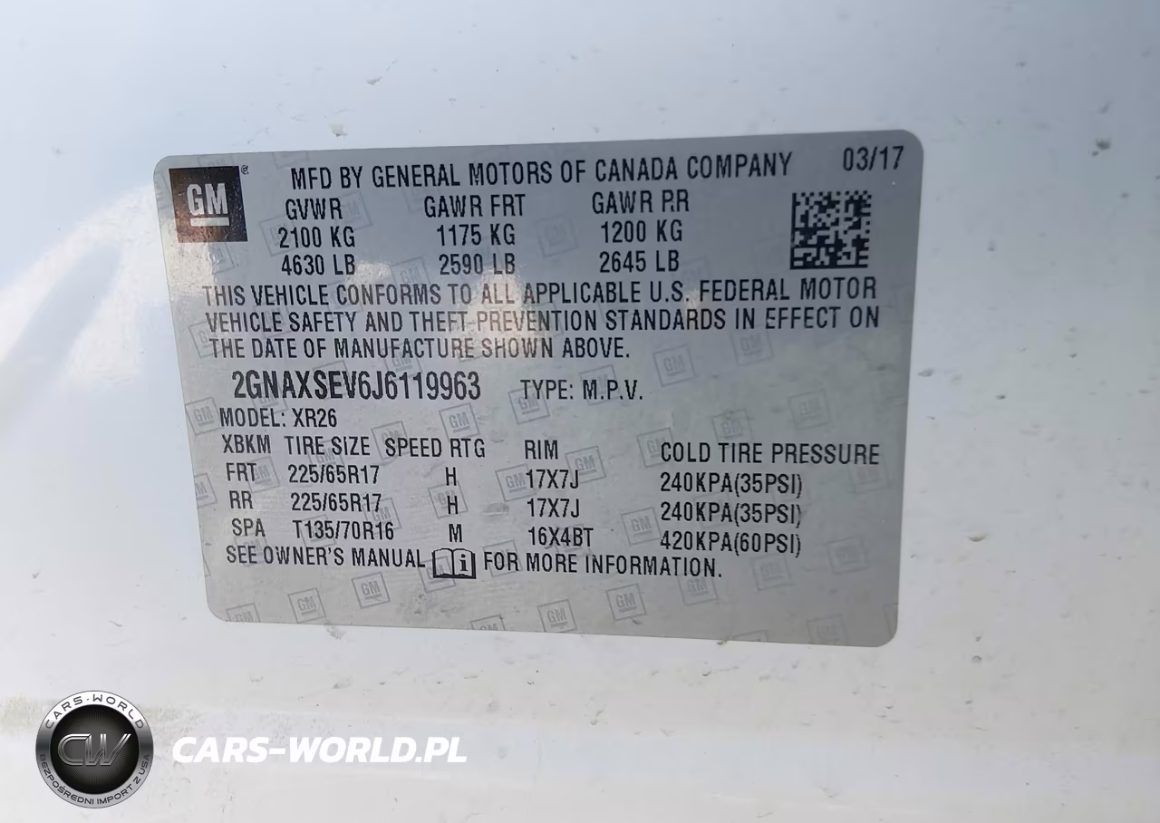 2018 Chevrolet Equinox Lt VIN:2GNAXSEV6J6119963 - 9