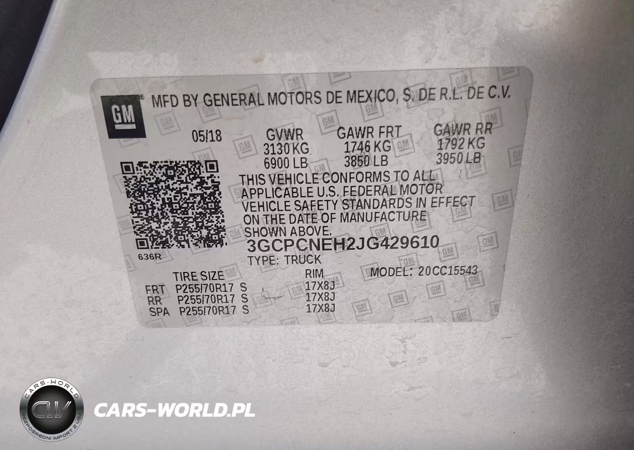 2018 Chevrolet Silverado 1500 Wt VIN:3GCPCNEH2JG429610 - 9