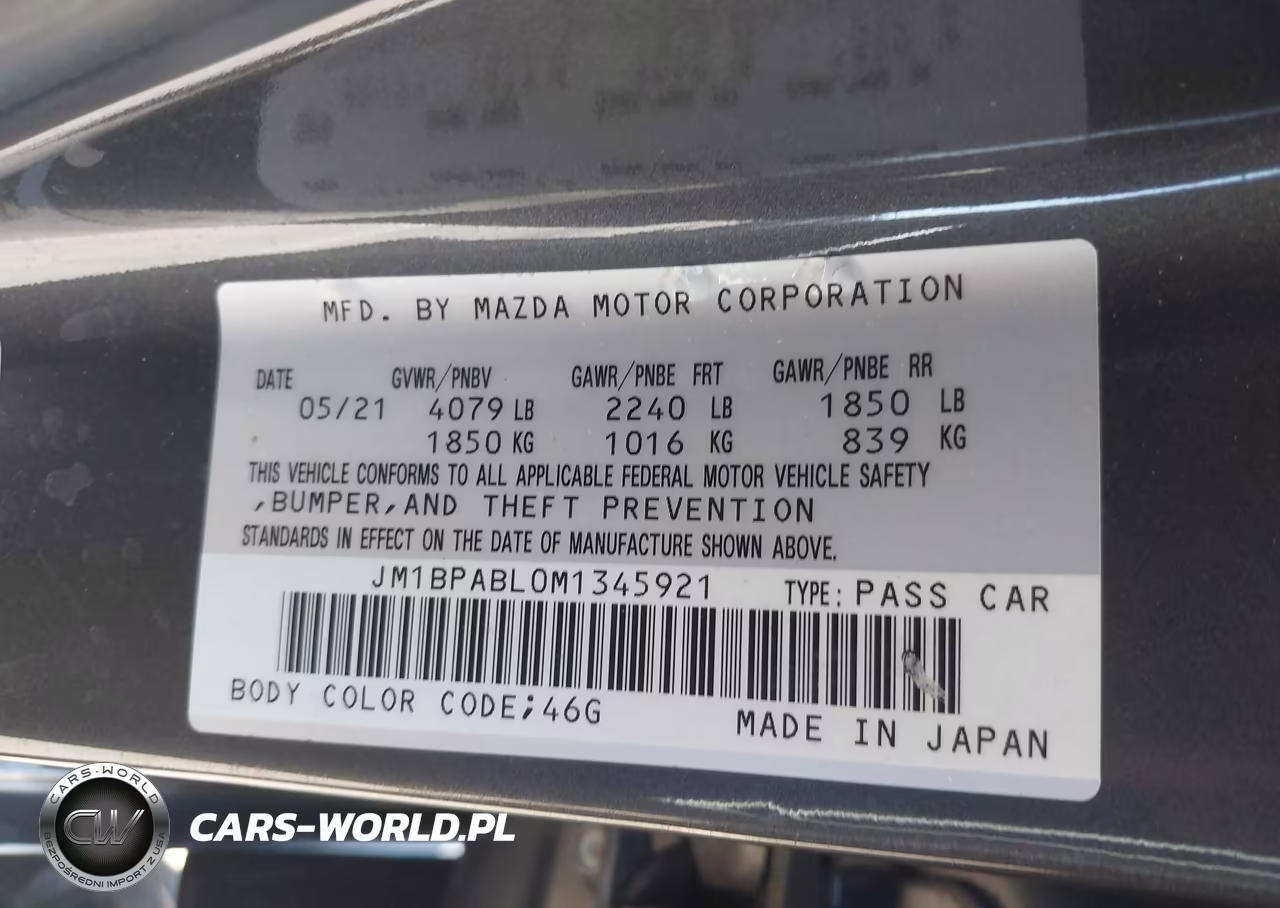 2021 Mazda Mazda3 Select VIN:JM1BPABL0M1345921 - 9