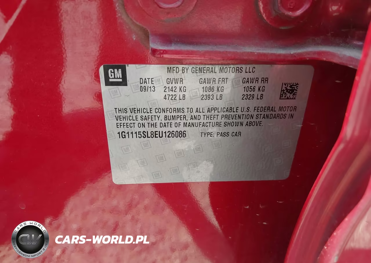 2014 Chevrolet Impala 1Lt VIN:1G1115SL8EU126086 - 9