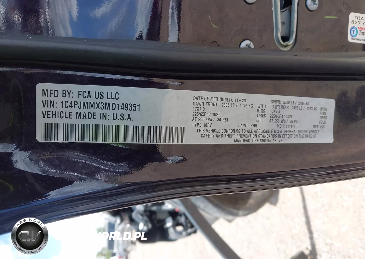 2021 Jeep Cherokee Latitude Lux 4X4 VIN:1C4PJMMX3MD149351 - 9