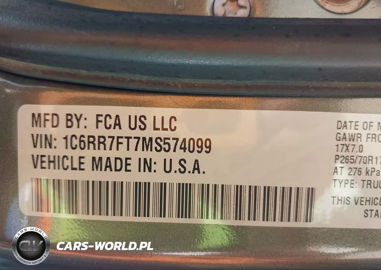 2021 Ram 1500 Classic Tradesman 4X4 6'4 Box VIN:1C6RR7FT7MS574099 - 9