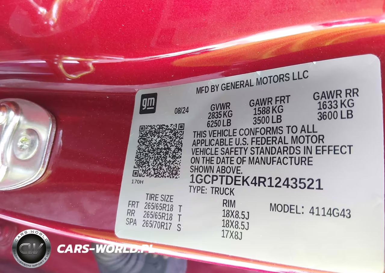 2024 Chevrolet Colorado 4Wd Z71 VIN:1GCPTDEK4R1243521 - 9