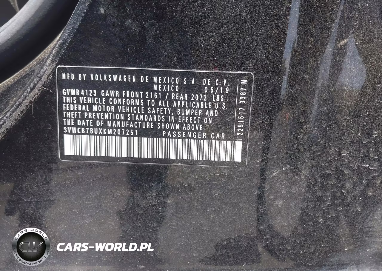 2019 Volkswagen Jetta 1.4T R-Line-1.4T S-1.4T Se VIN:3VWCB7BUXKM207251 - 9