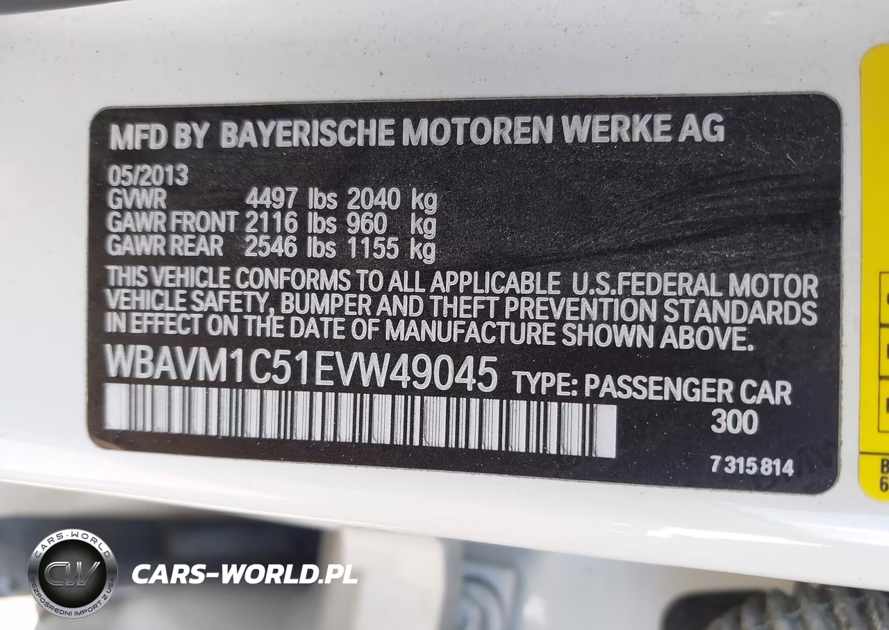 2014 BMW X1 SDRIVE28I VIN:WBAVM1C51EVW49045 - 9