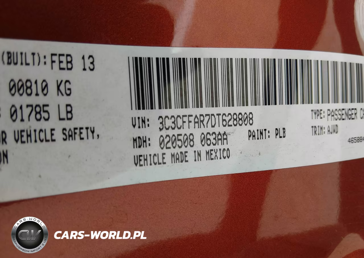 2013 Fiat 500 Pop VIN:3C3CFFAR7DT628808 - 9