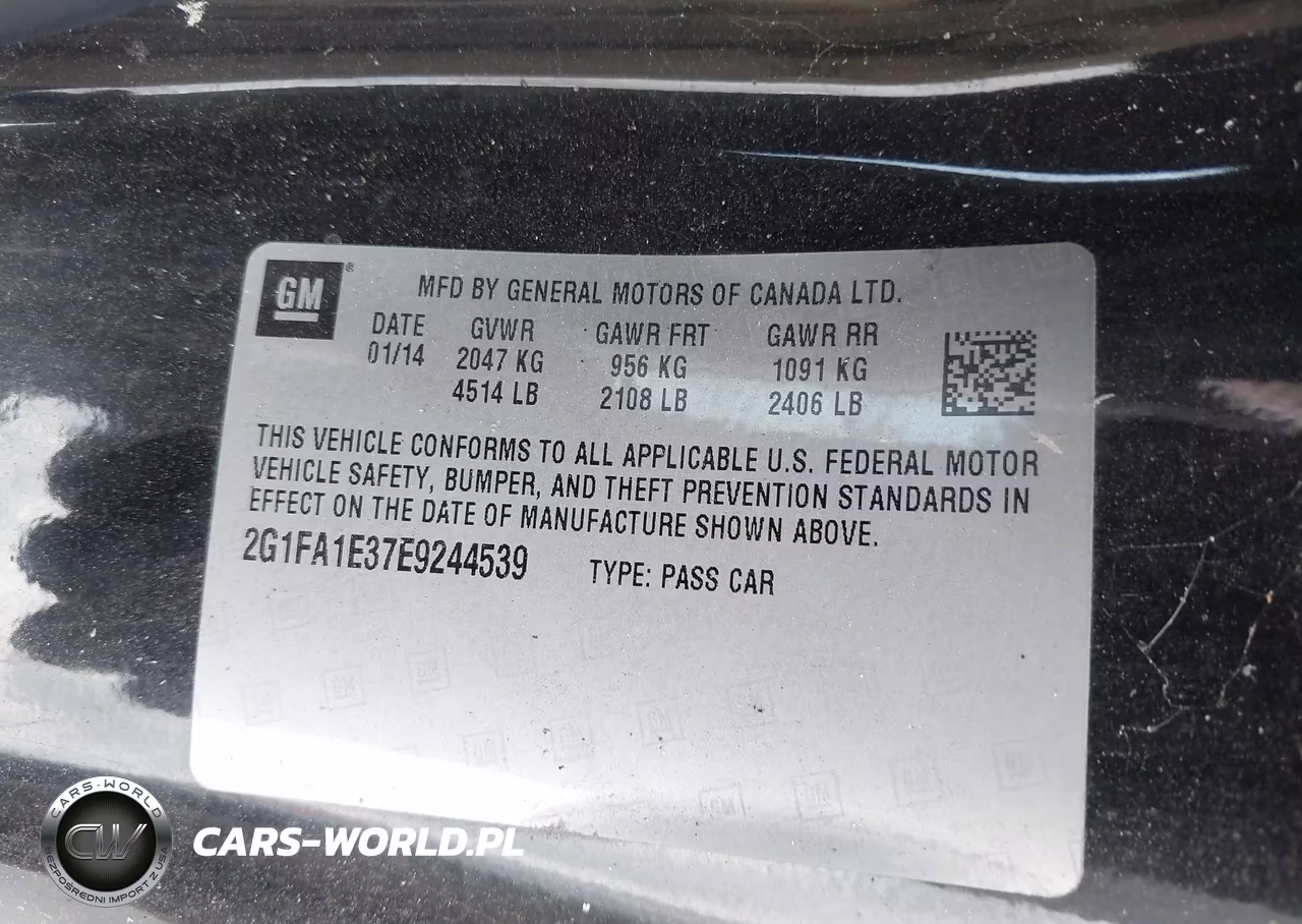 2014 Chevrolet Camaro 2Ls VIN:2G1FA1E37E9244539 - 9