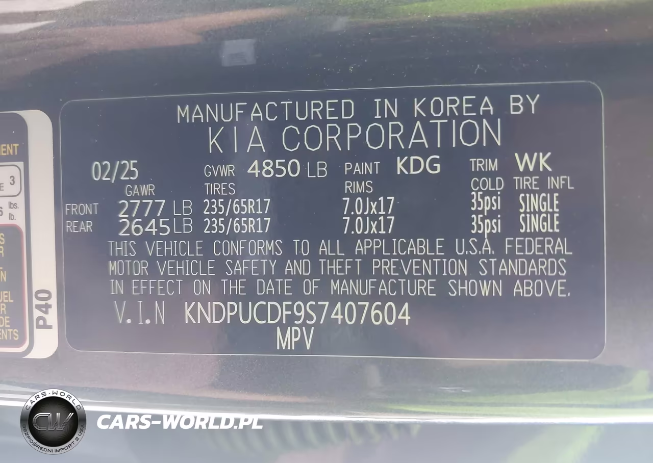 2025 Kia Sportage Lx VIN:KNDPUCDF9S7407604 - 9