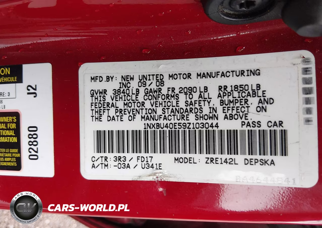 2009 Toyota Corolla S VIN:1NXBU40E59Z103044 - 9