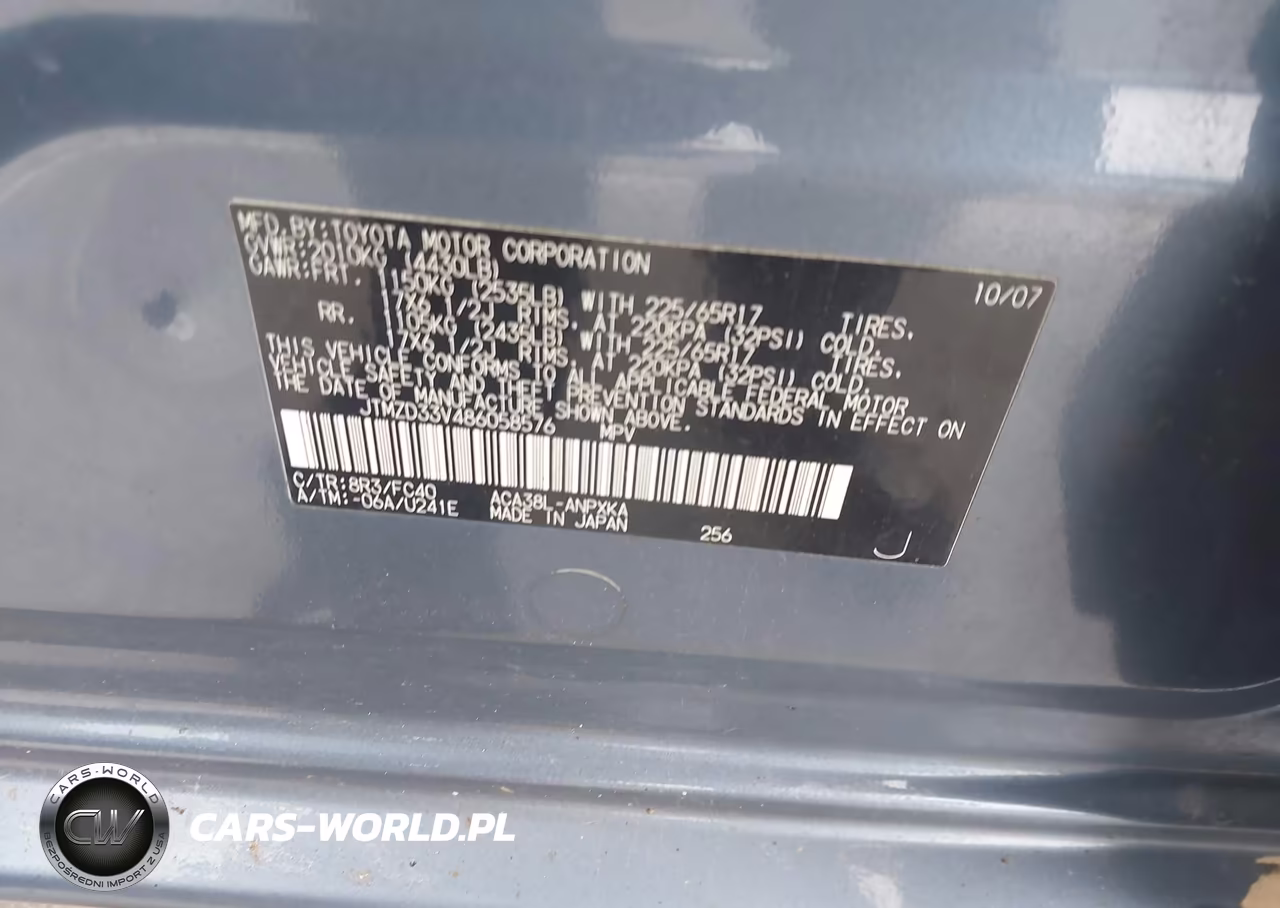 2008 Toyota Rav4 VIN:JTMZD33V486058576 - 9