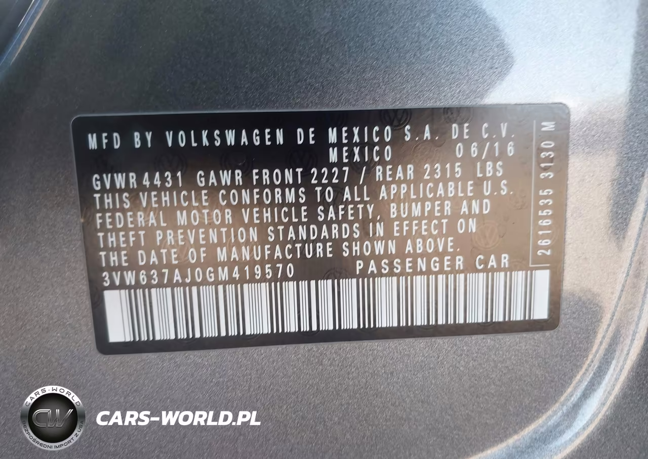 2016 Volkswagen Jetta Hybrid Sel Premium VIN:3VW637AJ0GM419570 - 9