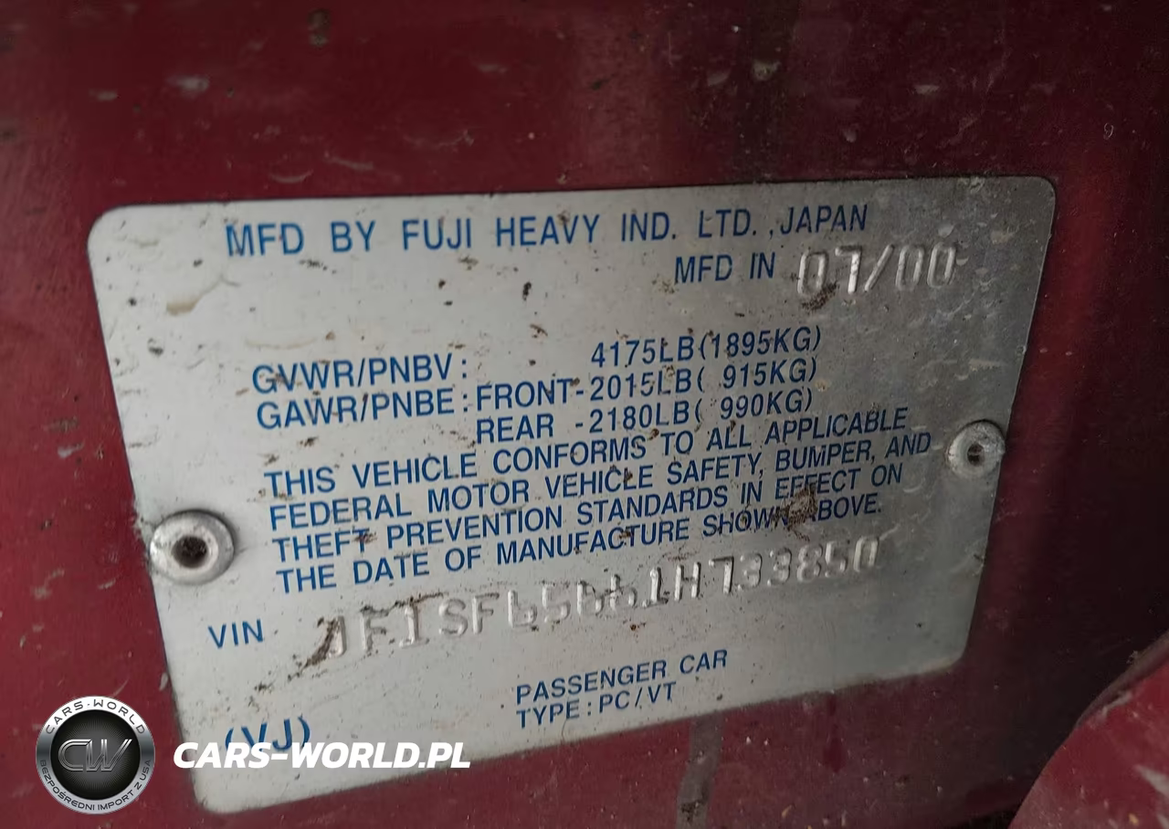 2001 Subaru Forester S VIN:JF1SF65661H733850 - 9