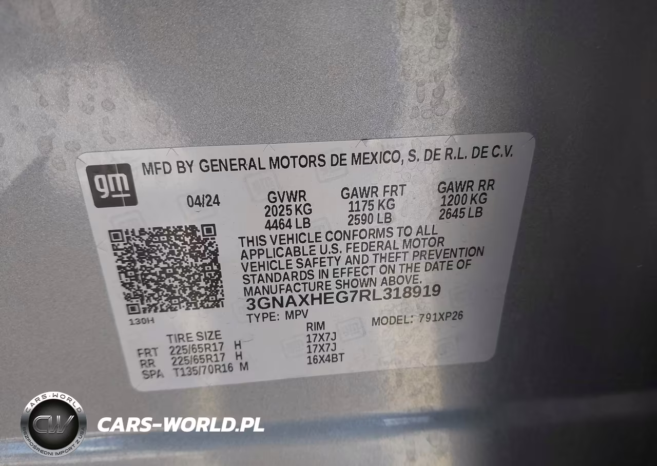 2024 Chevrolet Equinox Fwd Ls VIN:3GNAXHEG7RL318919 - 9