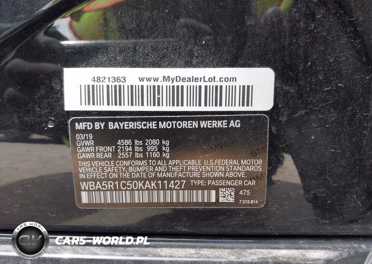 2019 BMW 330I VIN:WBA5R1C50KAK11427 - 9