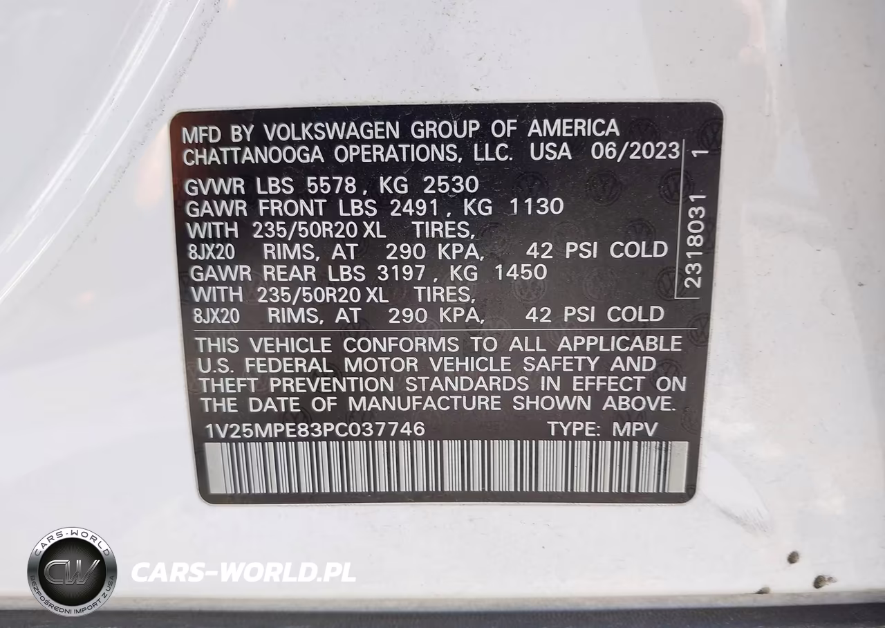 2023 Volkswagen Id.4 S VIN:1V25MPE83PC037746 - 9