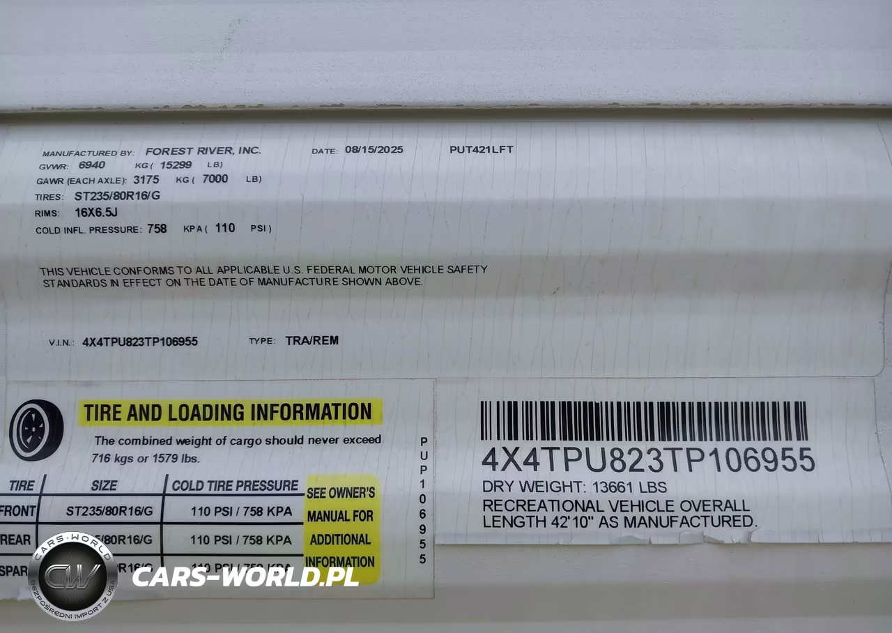2026 Forest River Puma VIN:4X4TPU823TP106955 - 9