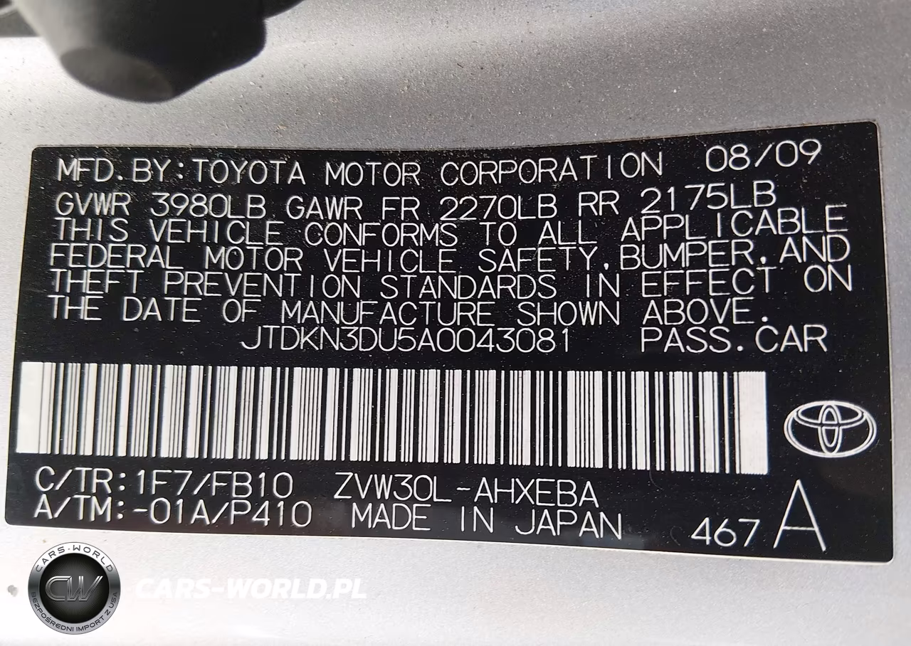 2010 Toyota Prius Iii VIN:JTDKN3DU5A0043081 - 9