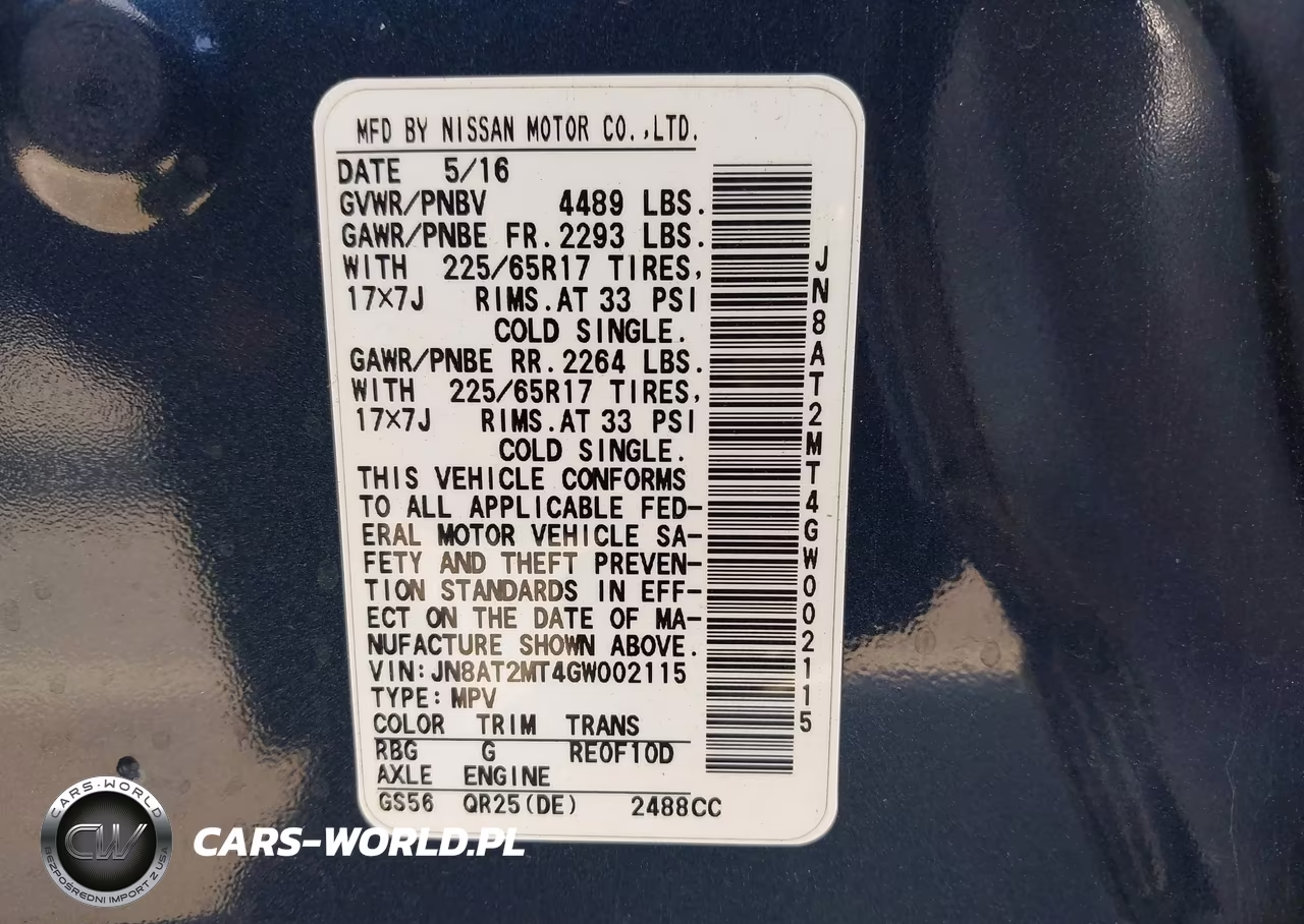 2016 Nissan Rogue S VIN:JN8AT2MT4GW002115 - 9