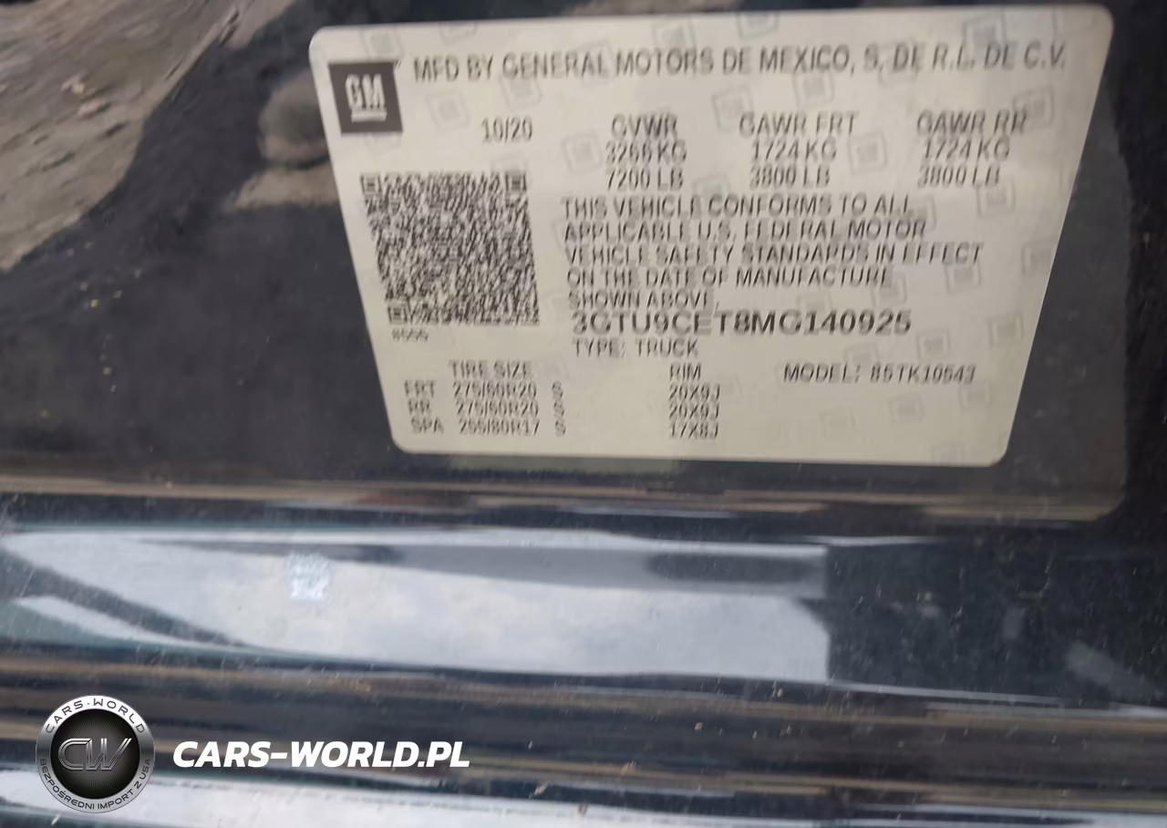 2021 GMC Sierra 1500 4Wd Short Box Elevation VIN:3GTU9CET8MG140925 - 9