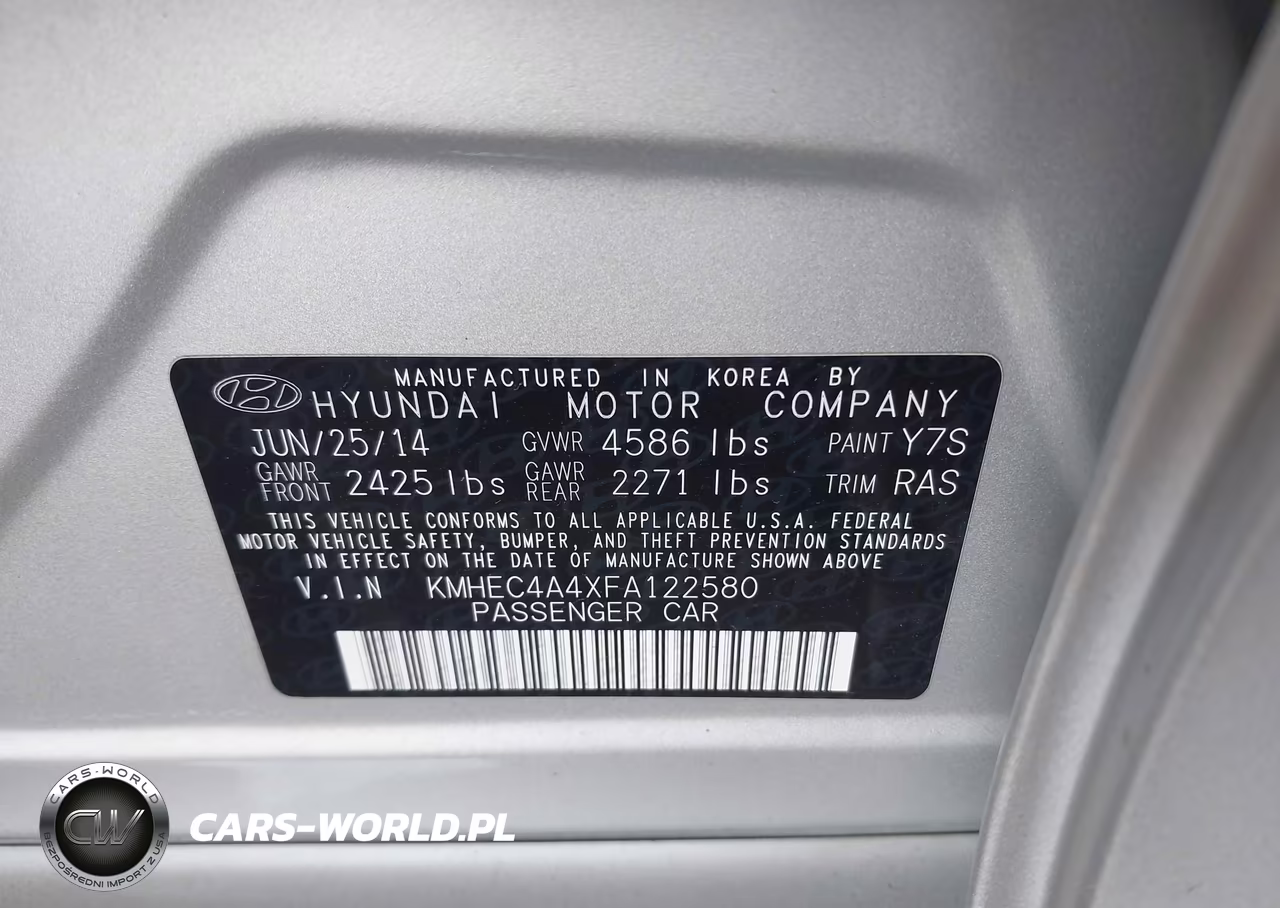 2015 Hyundai Sonata Hybrid Limited VIN:KMHEC4A4XFA122580 - 9