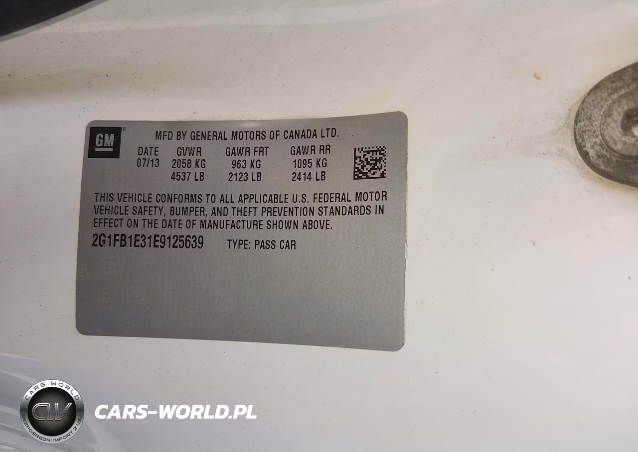2014 Chevrolet Camaro 1Lt VIN:2G1FB1E31E9125639 - 9