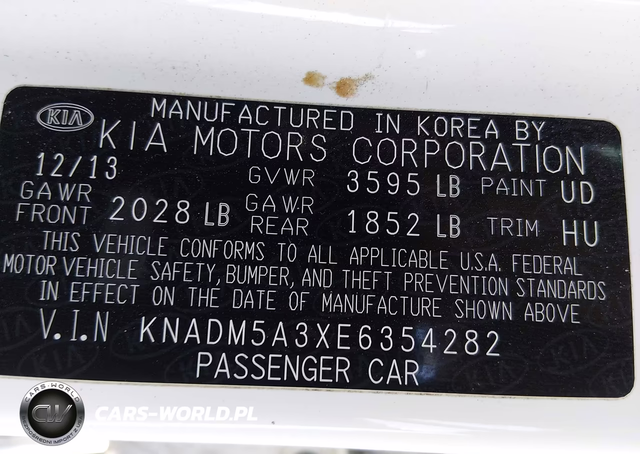 2014 Kia Rio Lx VIN:KNADM5A3XE6354282 - 9