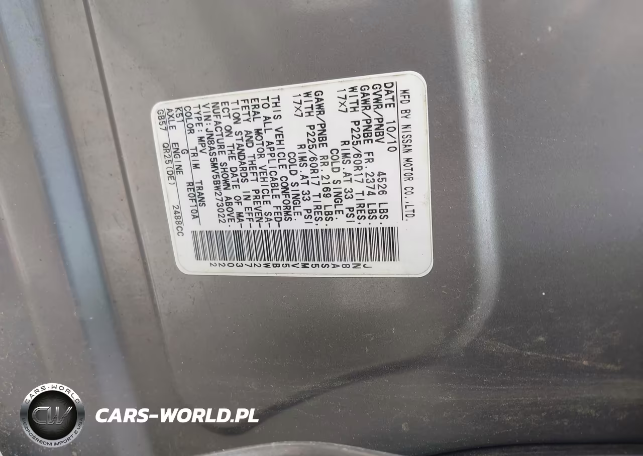 2011 Nissan Rogue Sv VIN:JN8AS5MV5BW273022 - 9