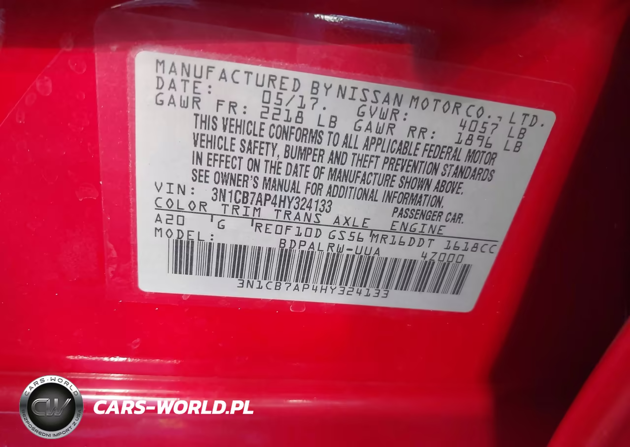 2017 Nissan Sentra Sr Turbo VIN:3N1CB7AP4HY324133 - 9