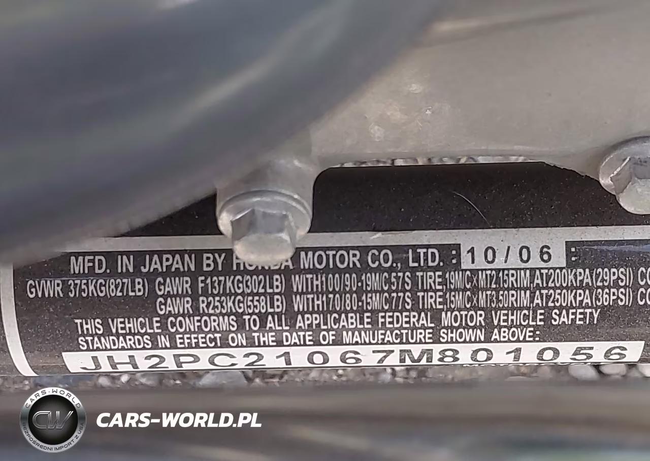2007 Honda Vt600 C VIN:JH2PC21067M801056 - 10