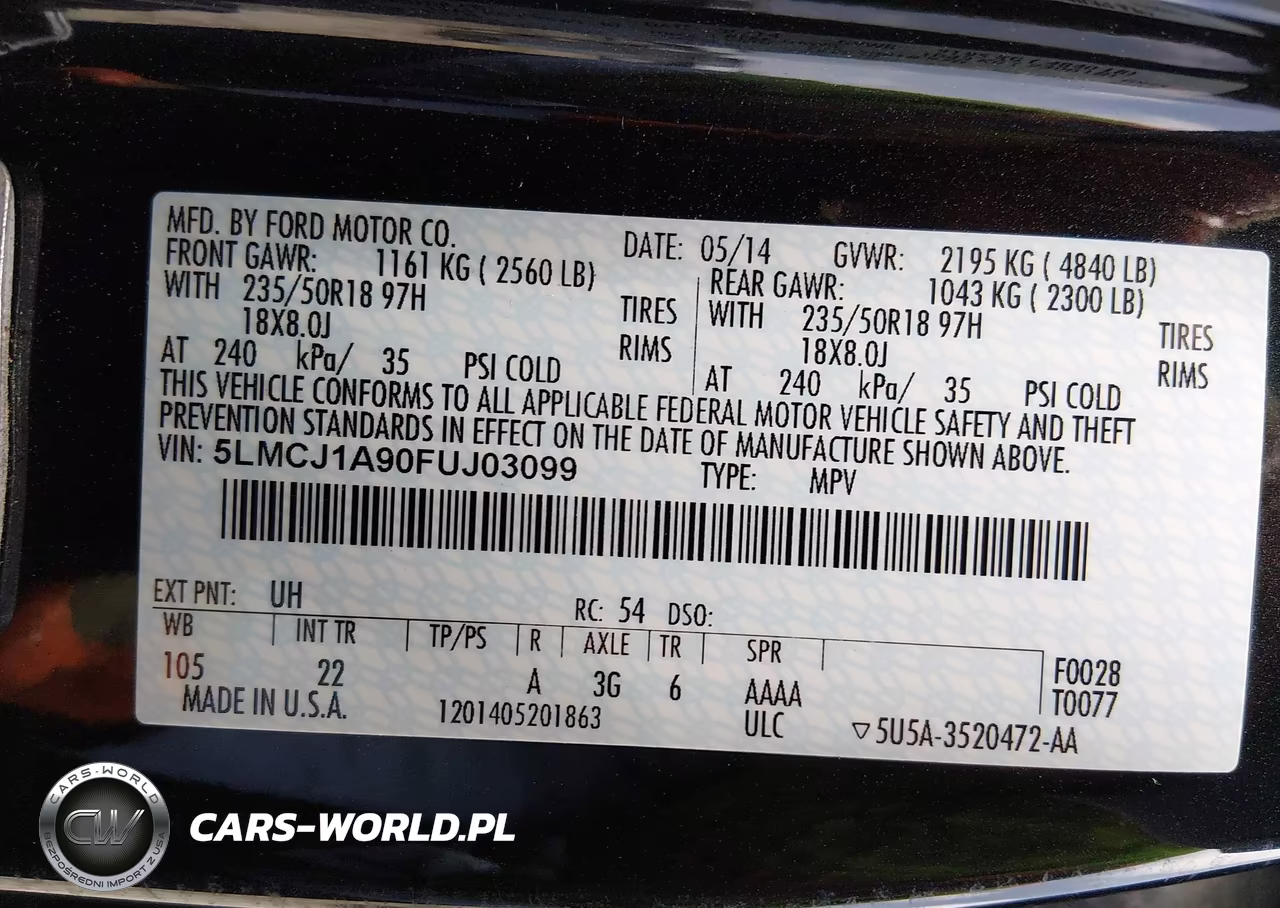 2015 Lincoln Mkc VIN:5LMCJ1A90FUJ03099 - 9