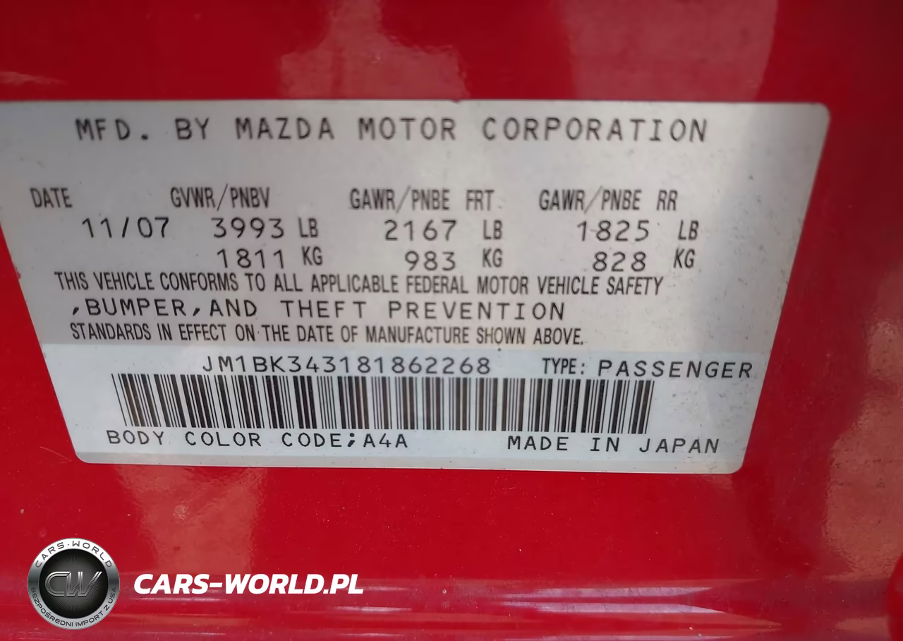 2008 Mazda Mazda3 S Grand Touring VIN:JM1BK343181862268 - 9