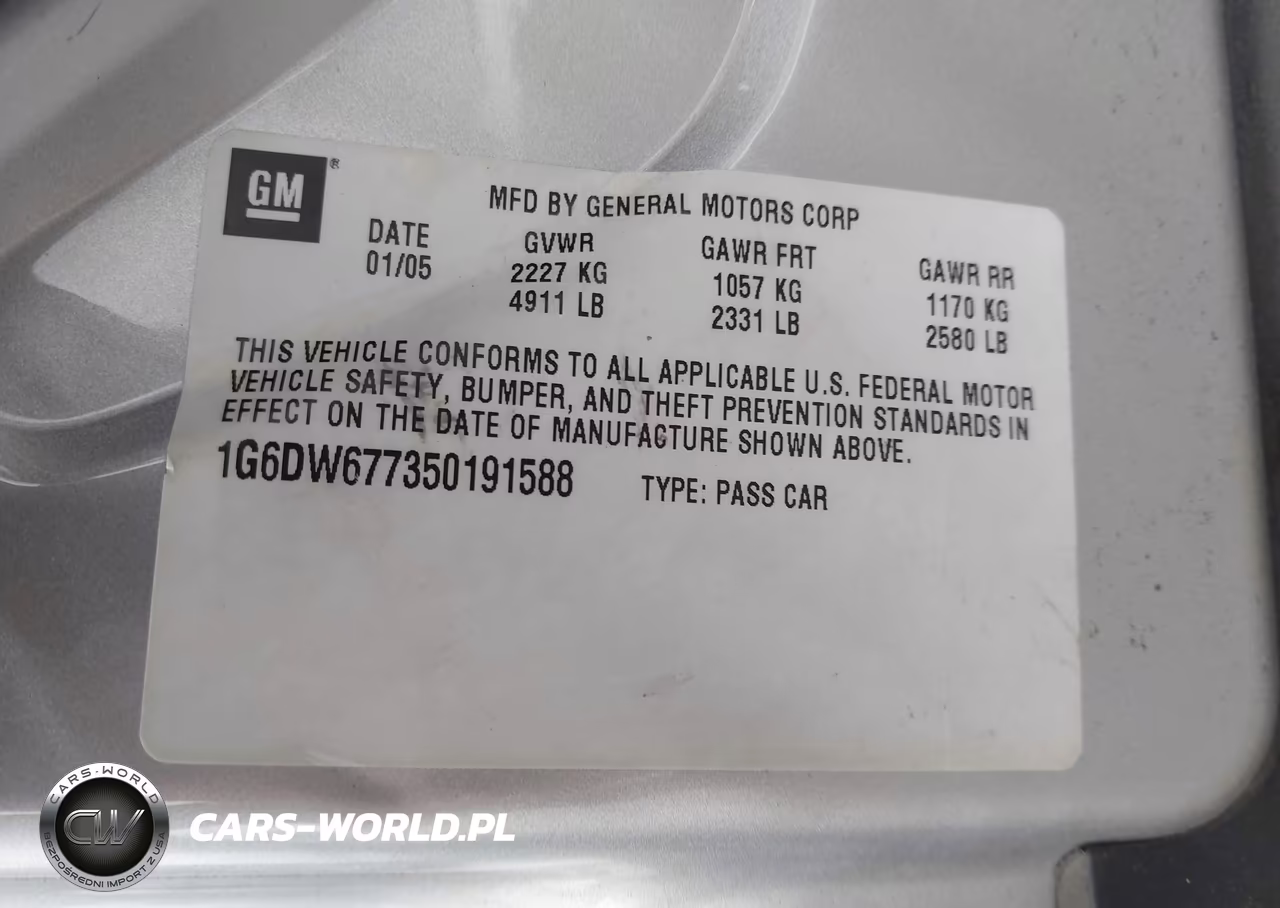 2005 Cadillac Sts V6 VIN:1G6DW677350191588 - 9